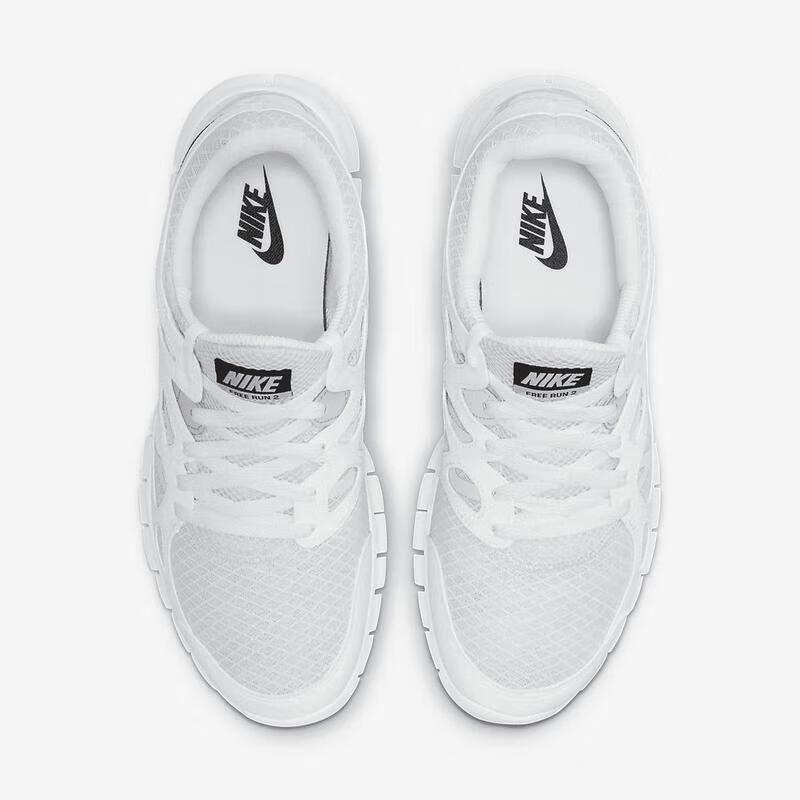 耐克nike 男鞋free run 2 缓震透气舒适 轻质运动休闲跑步鞋男 white