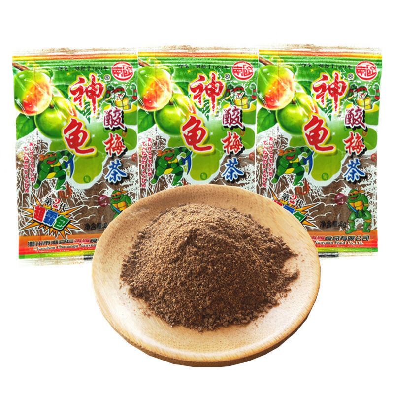 神龟酸梅粉儿时零食小包装80后童年经典干吃勺子粉怀旧老式话梅小时候