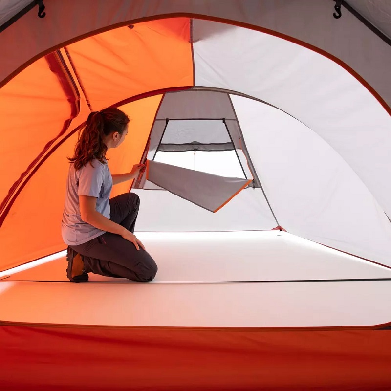 迪卡侬(decathlon)trek500双人户外野营帐篷三季隧道式帐篷超轻铝杆