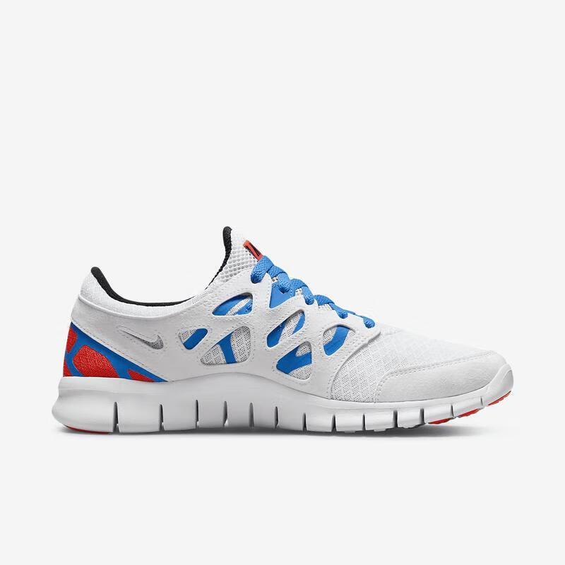 耐克nike 男鞋free run 2 缓震透气舒适 轻质运动休闲跑步鞋男 white