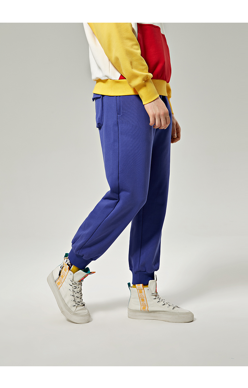 kappa卡帕nosense联名运动裤情侣男女长裤休闲裤小脚卫裤 蓝色-blu xl