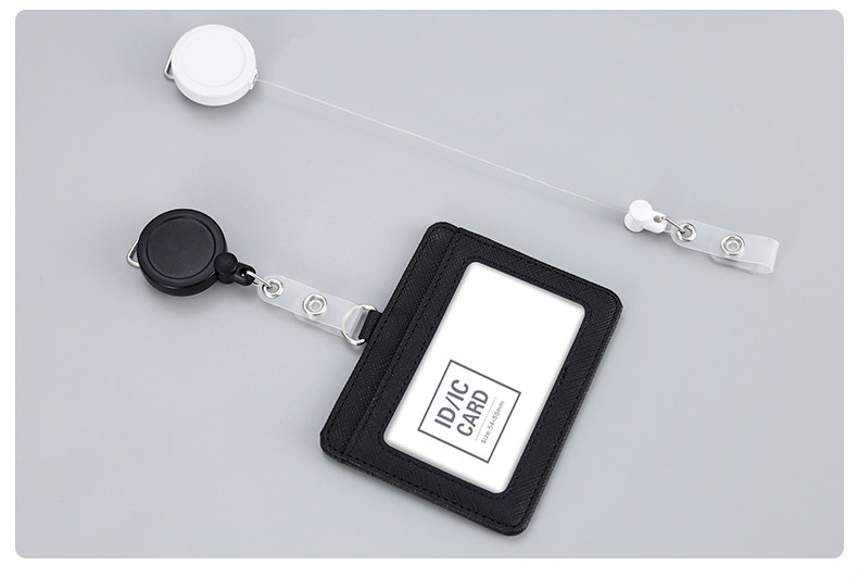 南山驹 工牌胸牌伸缩扣日本国誉同款工作证卡套伸缩绳证件套金属夹扣