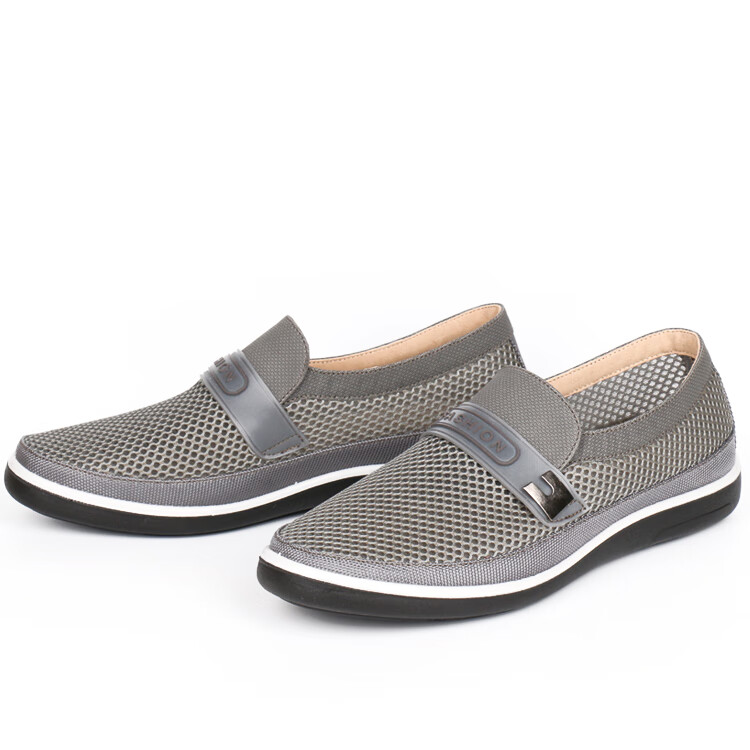 老北京布凉鞋中年男人男子夏款男网鞋爸爸男士休闲鞋夏透气网面男懒人