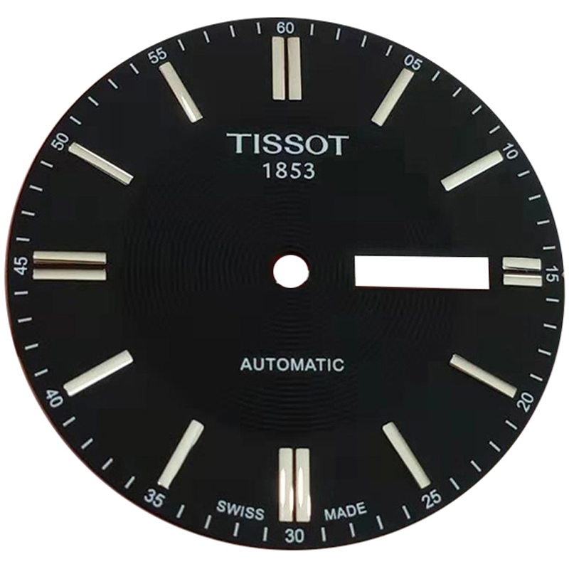 适用适用天梭1853海星系列手表机械表盘t065字面男表指针t065430a黑面