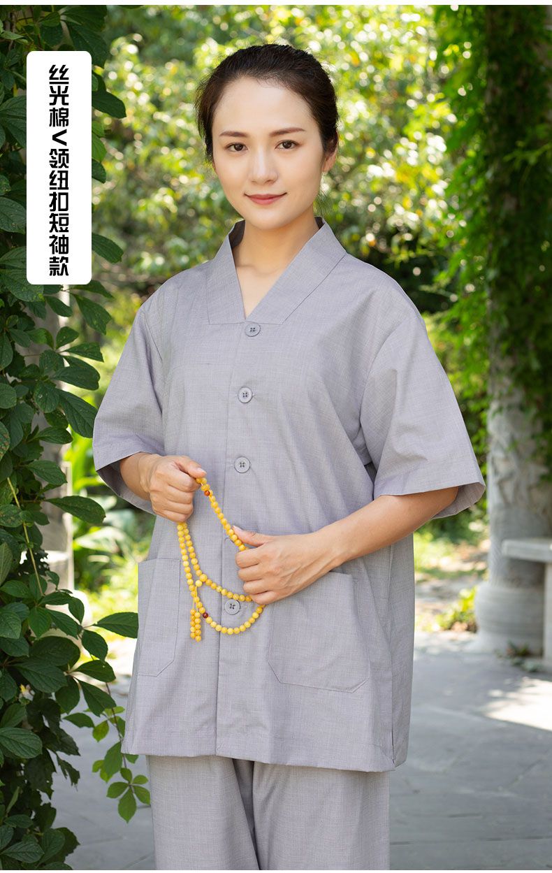 居士服女佛教衣服外套海青僧服女居士禪修服居士服拜佛打坐服春夏款