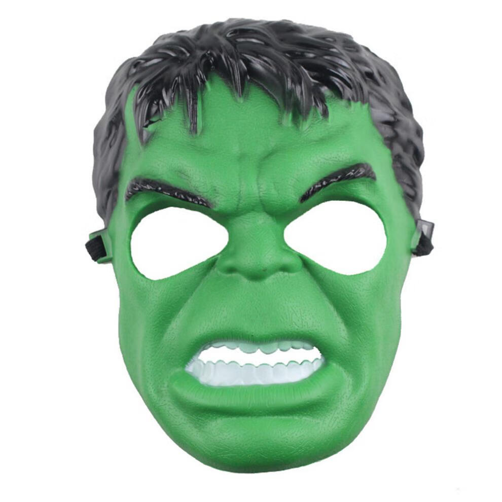 绿巨人发光面具复仇者联盟2浩克hulk万圣节舞会酒吧派对头套道具 绿