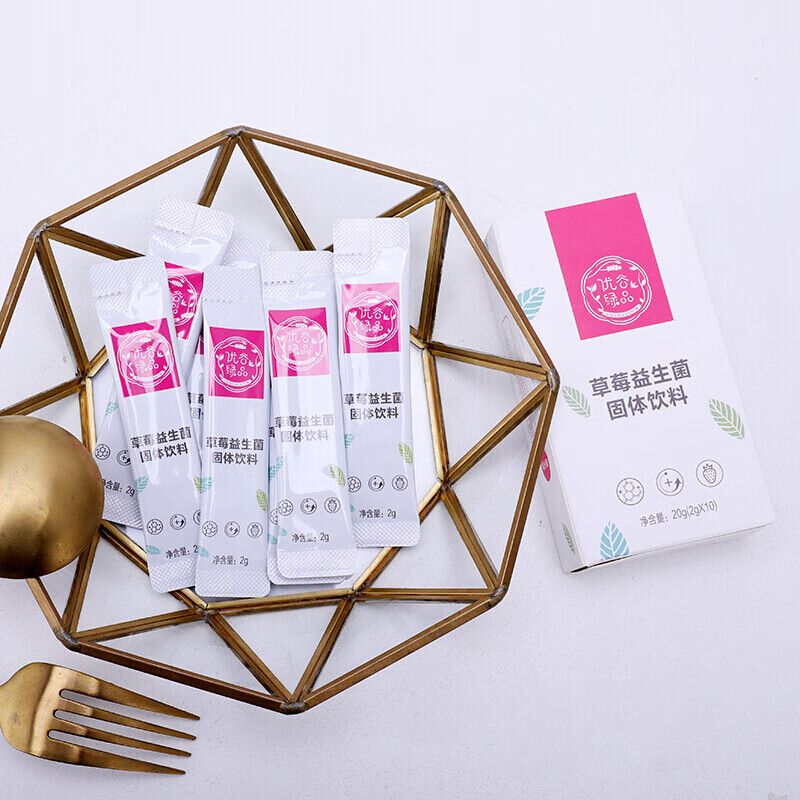 【优质精选】优谷绿品 韩国新生活自然在线草莓益生菌粉优谷绿品