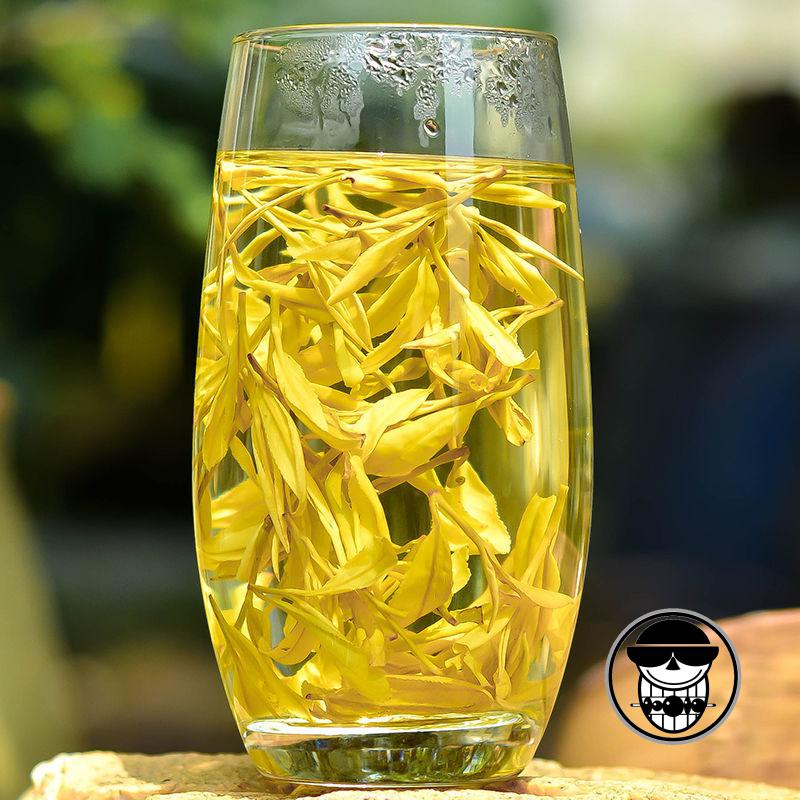 加杯黄金芽茶叶2021新茶明前春茶高山黄茶浓香型毛峰罐装珍稀黄金芽