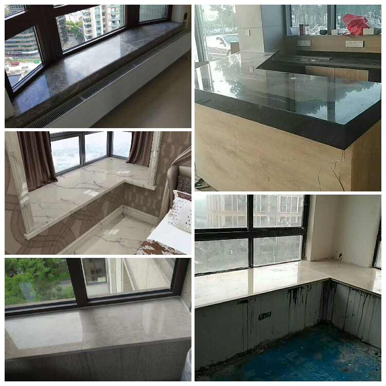 窗台石大理石上海加装人造天然窗台门槛飘窗台面挡水条楼梯踏步背景