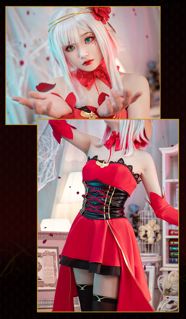 宿命回响命运节拍costaktopdestinycosplay动漫制服女假发xs