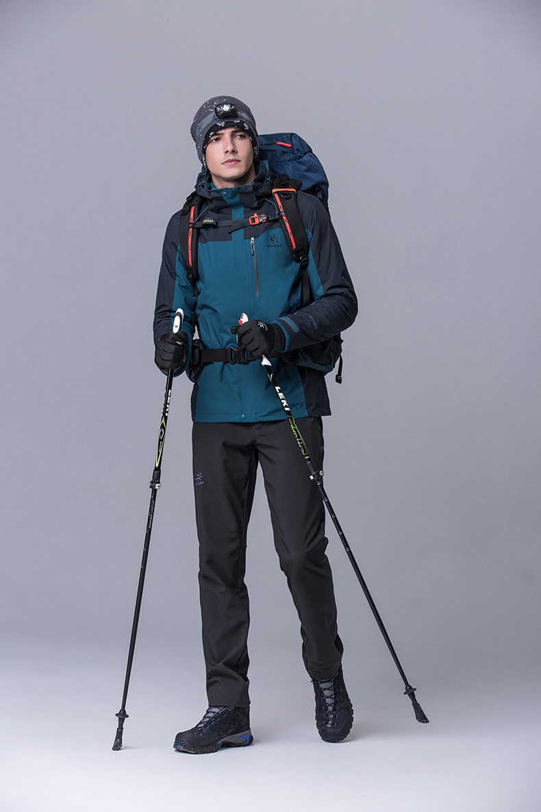 凯乐石 户外运动男款三合一冲锋衣 摩洛哥蓝/宝墨蓝 m