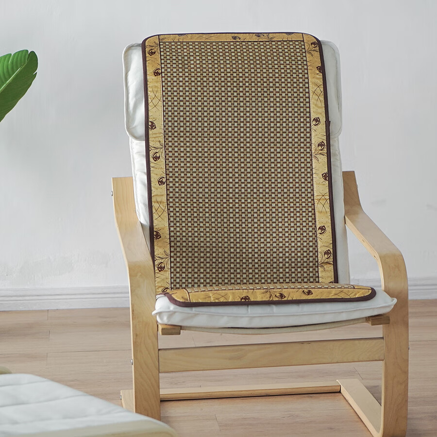 躺椅凉席垫子夏天凉席坐垫靠垫一体夏季摇椅躺椅扶手椅电脑椅子古藤