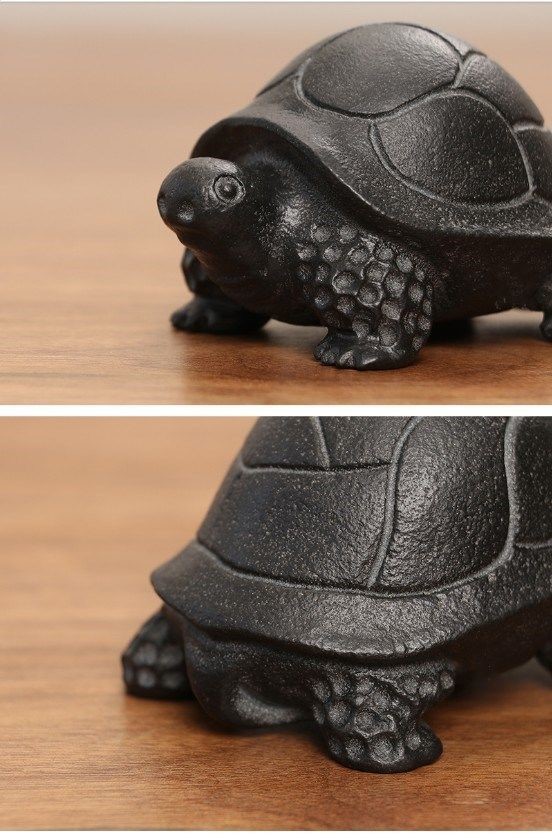 将军龟茶宠石雕乌金石将军石龟茶宠摆件精品可养石头小乌龟茶具配件