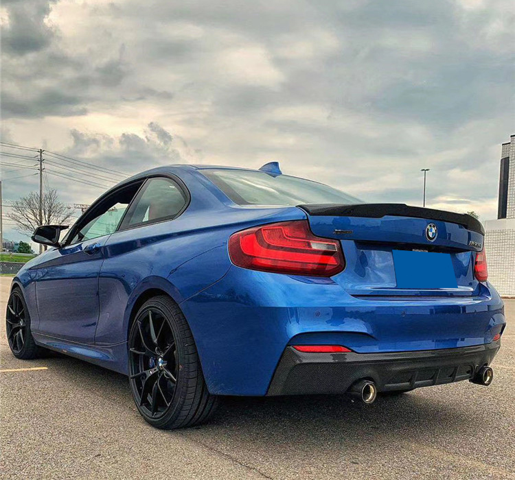 适用于f22f23宝马2系m235 220i改装碳纤维小包围前唇侧裙后唇尾翼 mp