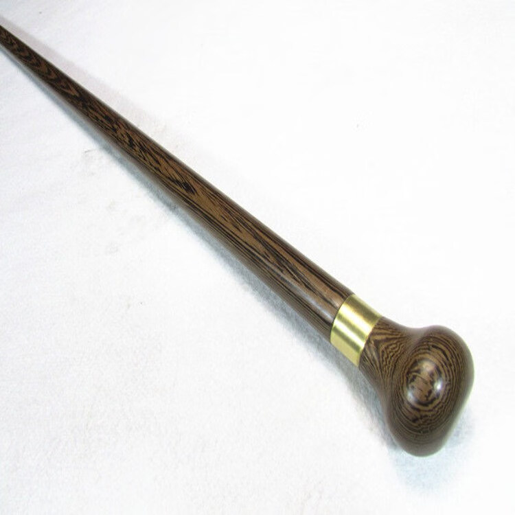 圆头鸡翅木红木拐杖实木手杖拐棍文明棍文明杖老人用品助行器 鸡翅木