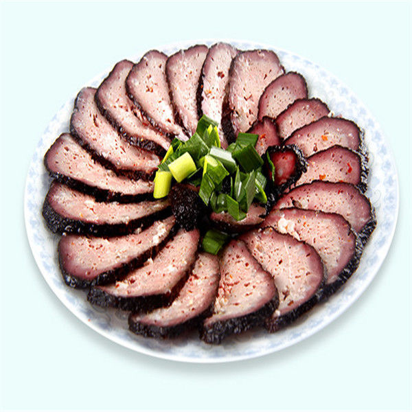 湖南邵阳产宝庆自制猪血丸子农家柴火烟熏手工制作血豆腐园子 猪血