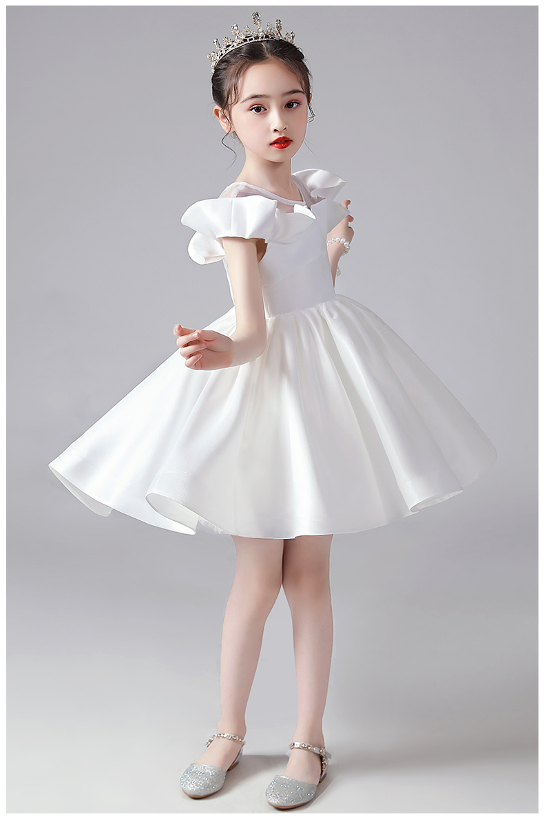 因乐图儿童礼服花童婚礼小女孩公主裙洋气钢琴演奏女童主持人生日晚