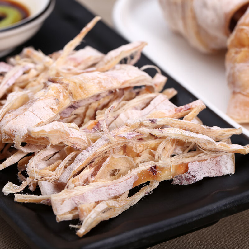 现烤鱿鱼干开袋即食烧烤鱿鱼碳烤手撕芥末鱿鱼丝零食40g*3袋(共发四袋