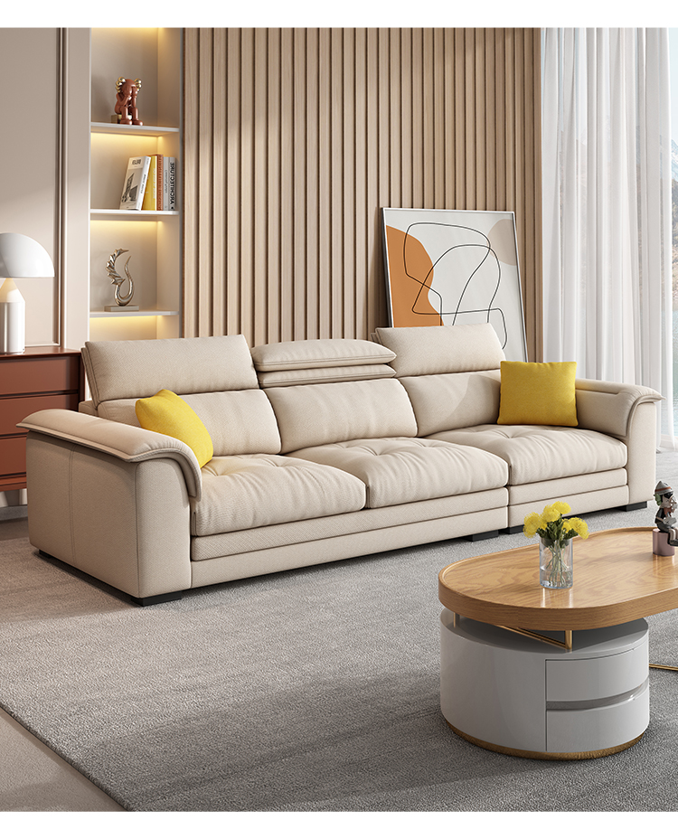 品质北欧免洗科技布沙发客厅现代简约大小户型直排布艺沙发2021年新款