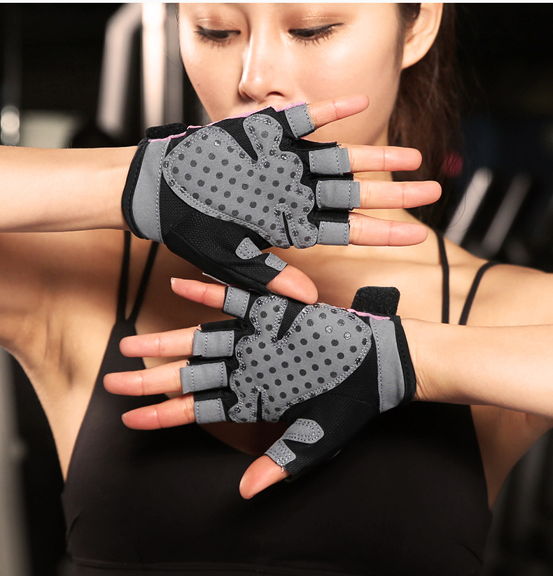 运动健身手套女防滑防老茧吊单杠薄款体育用品瑜伽护手指指套护婉