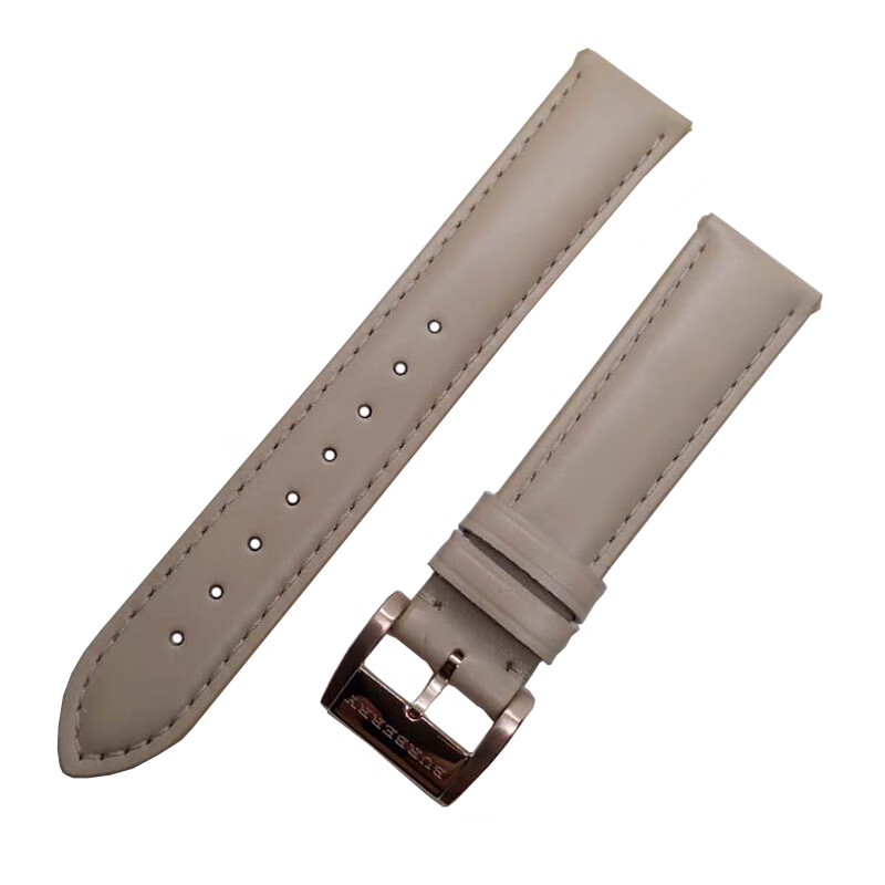 适用于巴宝莉/burberry/博柏利真皮表带bu9109/9107男女款牛皮表带