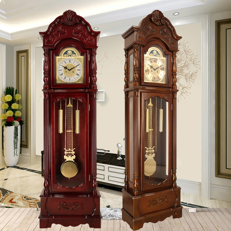 客厅落地式钟表中式复古立钟表大摆钟座钟落地大立钟欧式立钟 2031
