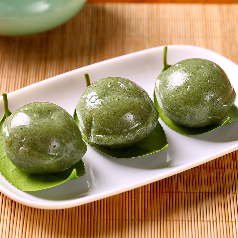 塘栖法根艾草黄豆粉清明团子特产手工青团糯米团子清明果儿【图片