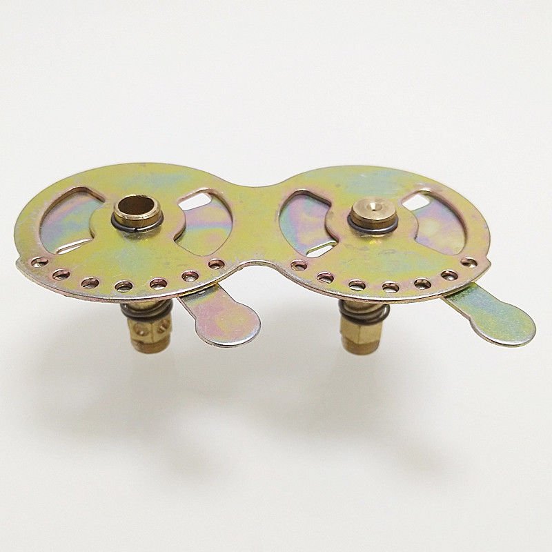 液化气改天然气喷嘴具改装配件煤气灶改造定位铜风门引火咀32连体定位