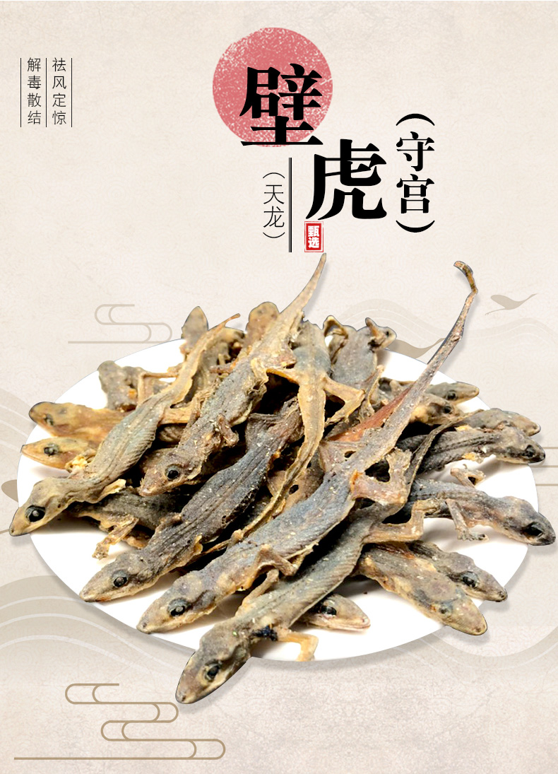 伟博天龙中药饮片天龙干货守宫中药材店铺壁虎中药中医馆10g散称