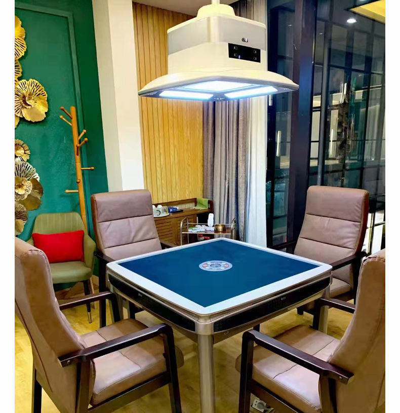 麻将室空气吸烟净化灯棋牌室净化器麻将馆灯家用升降吊灯智能大吸力