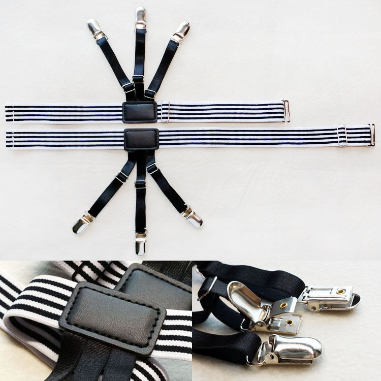 衬衫固定夹男女通用衬衫防滑防皱防溜出吊袜夹大腿环吊袜带衬衫固定夹