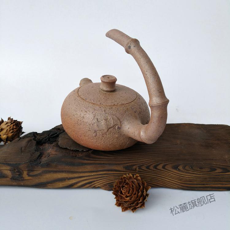 2022新款荥经砂器茶具雅安荥经黑砂锅沙器茶具茶壶纯手工新品粗砂窑变