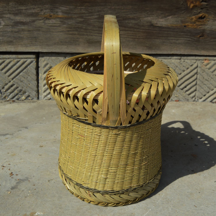 京纯(jingchun)湘西传统中式烘笼竹编手提火笼取暖器暖手宝冬季户外