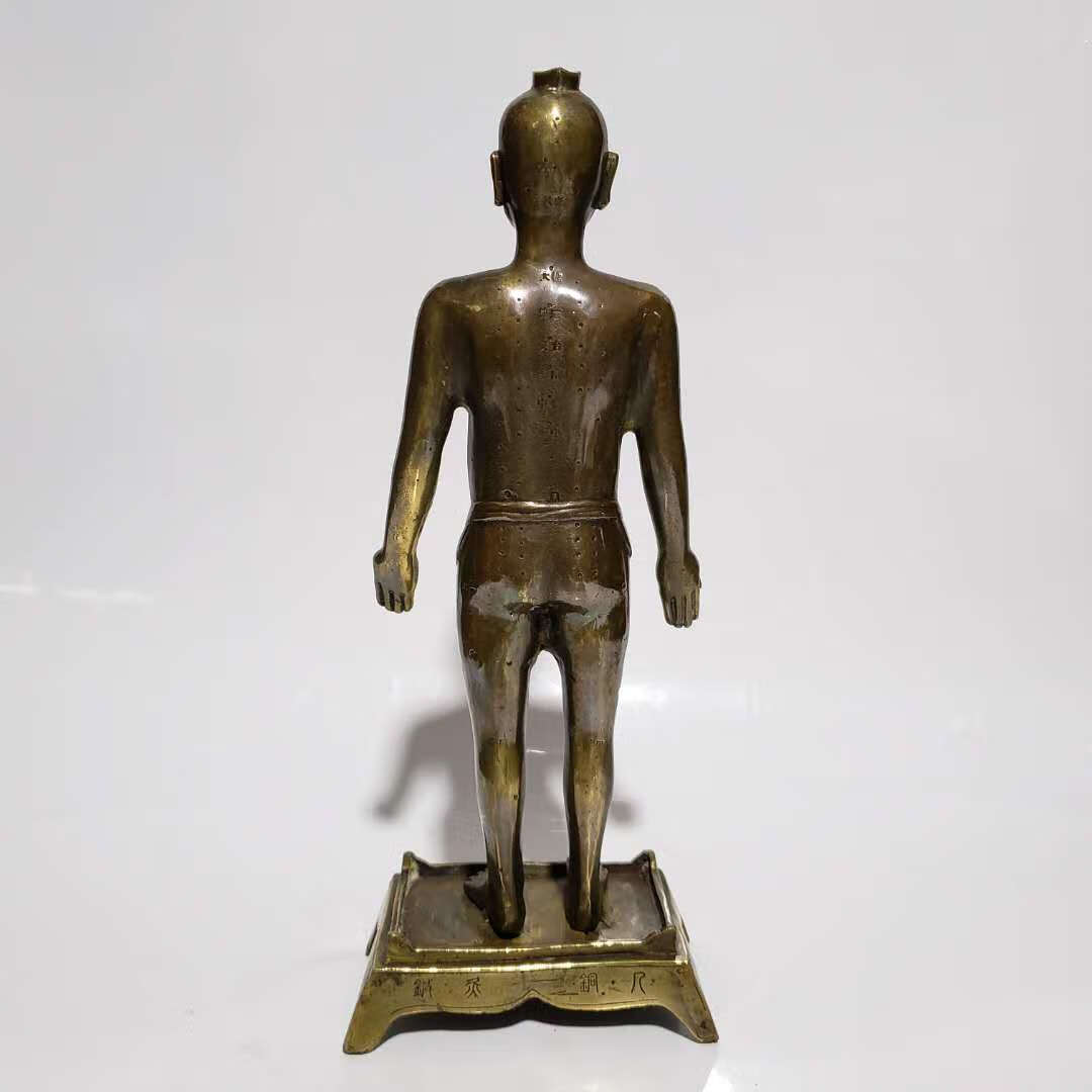 适用于纯铜穴位人针灸人体男女模型铜人艾灸经络图中医药王医馆展示