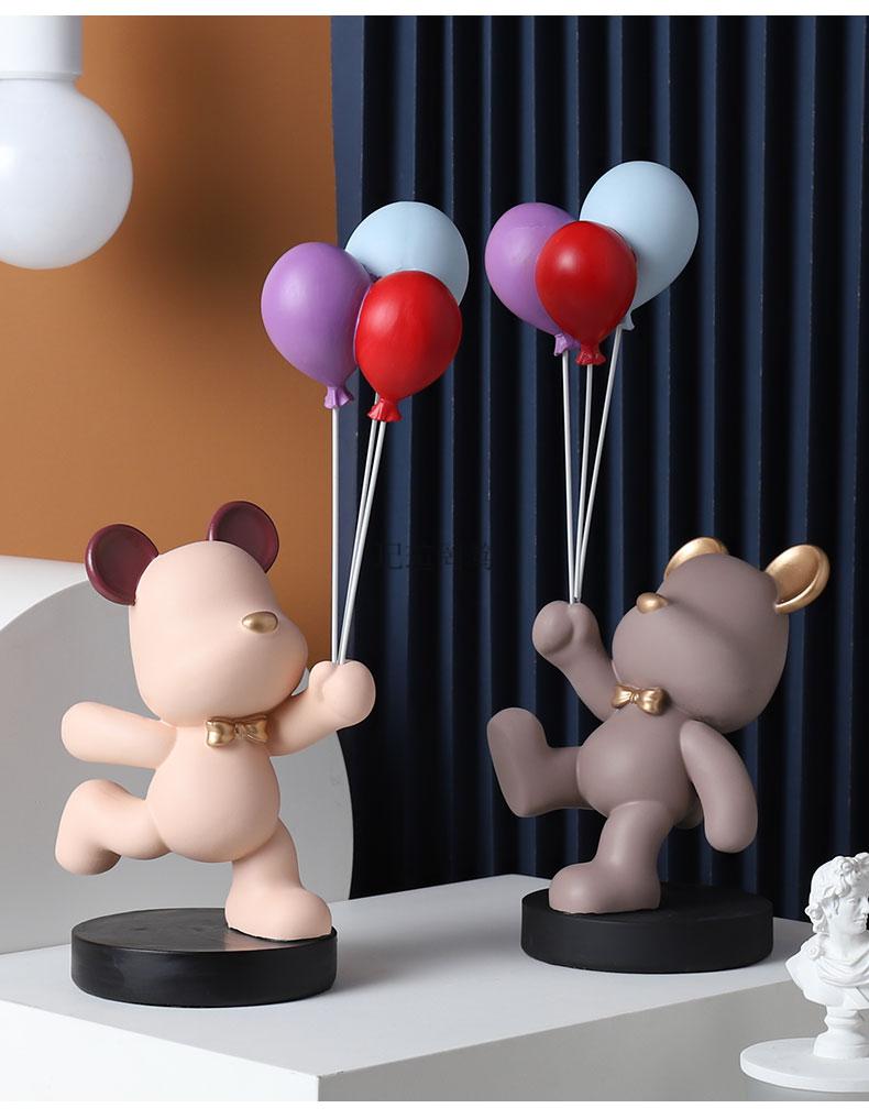 小米mi生态米家同款暴力熊暴力熊摆件暴力熊客厅摆件创意气球熊摆件