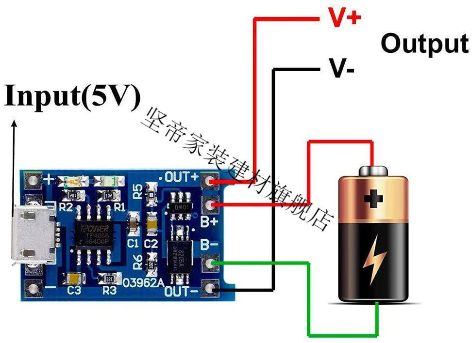 tp405618650鋰電池37v36v42v鋰電池充電板1a過沖過放保護定製定製1a鋰