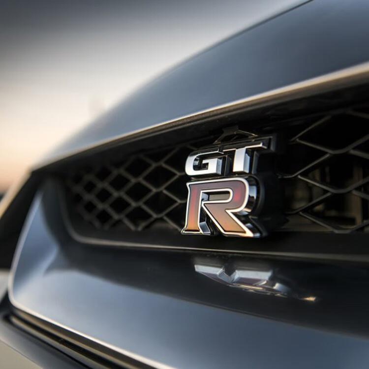 装饰标 汽车改装车贴 运动灵魂gtr标 字母车贴 黑色 r中网贴