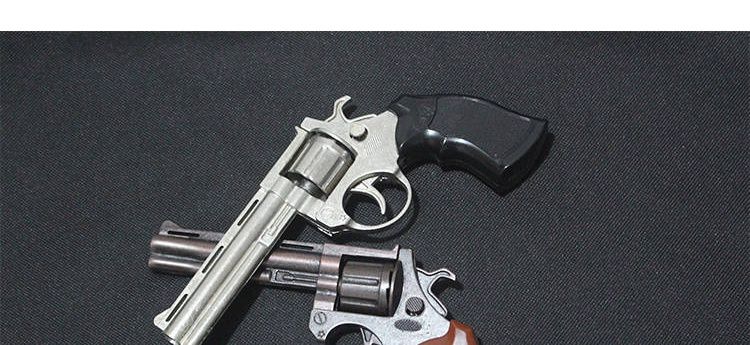 金属发令抢抢扳机黄金摆件响枪炮抛壳4男孩小孩枪玩具仿真金属98扣