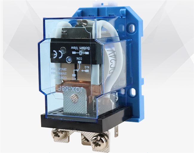 jqx58f大电流60a大功率继电器开关dc12伏24v直流220v交流导轨式dc12v