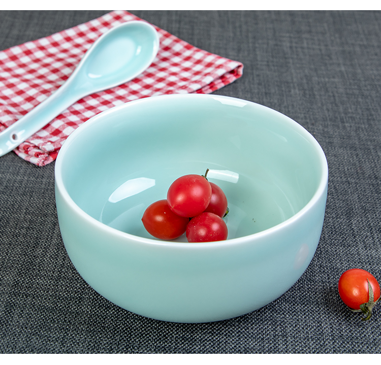 龙泉青瓷餐具餐具家用日式吃拉面碗大号盛汤碗陶瓷创意面条大碗装菜碗