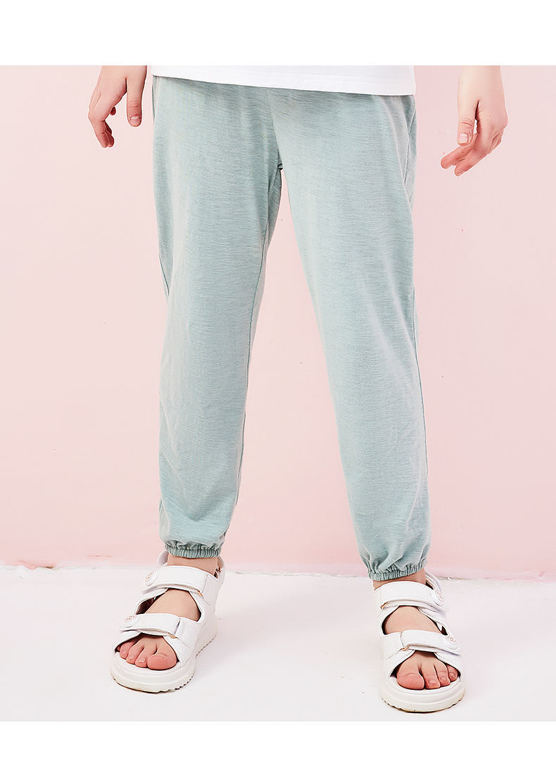 duckkids女童防蚊裤夏季纯棉宽松女孩夏装2022新款薄款夏天儿童裤子