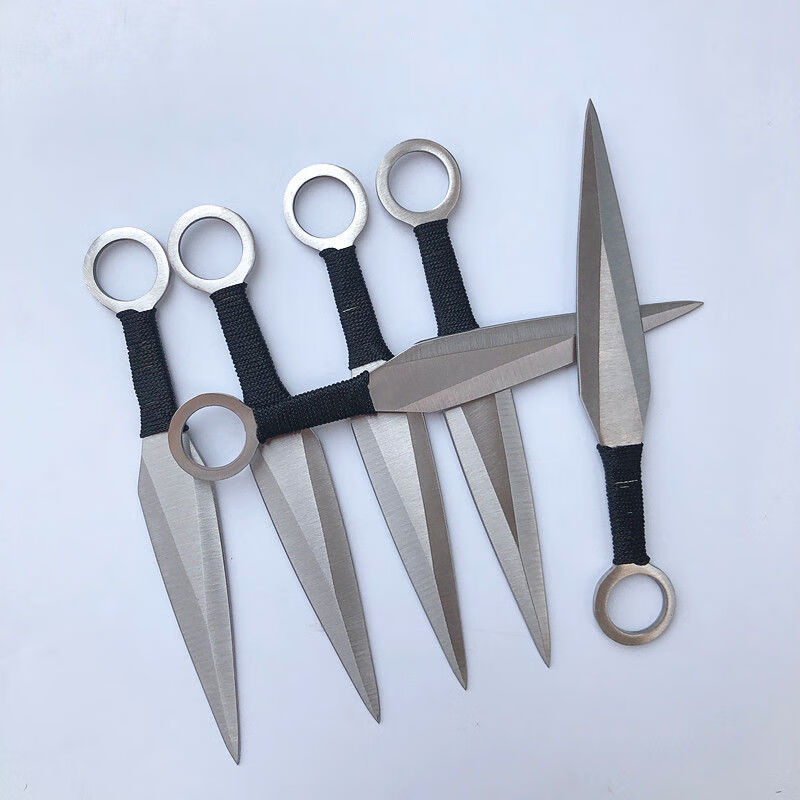 飞刀子飞镖暗器直飞飞镖刀旋飞刀具绑腿重头练习飞刀 红绳版白敢死队2