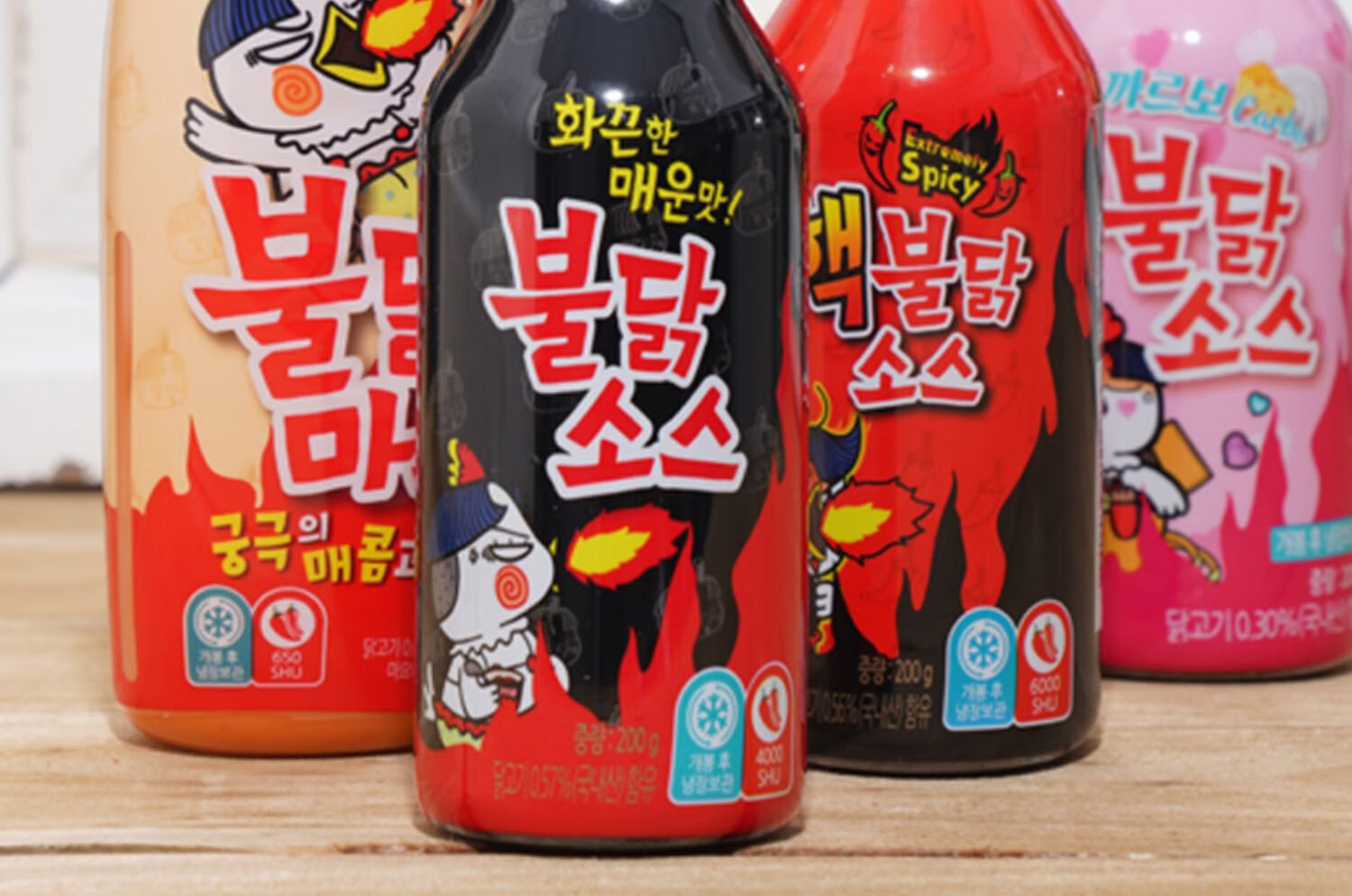 韩国进口火鸡酱火鸡面酱超辣变态辣韩式拌面酱调料酱瓶装200g 双倍辣