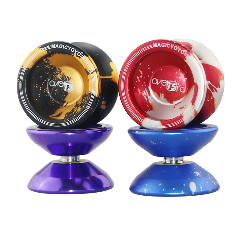 鬼手陆霸t5金属悠悠球花式竞技1a3a5a比赛溜溜球 湖青(可回收新手专用