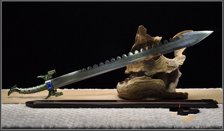 鲨齿剑高锰钢卫庄鲨齿剑渊虹凌虚墨眉水寒秦时明月动漫影视cos未开刃