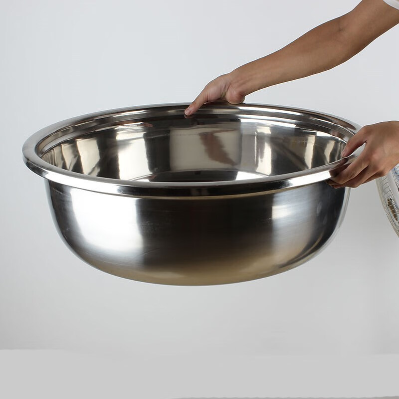 不锈钢大盆子特大号316食品级304加厚家用厨房洗菜洗脸盆28cm小盆买11