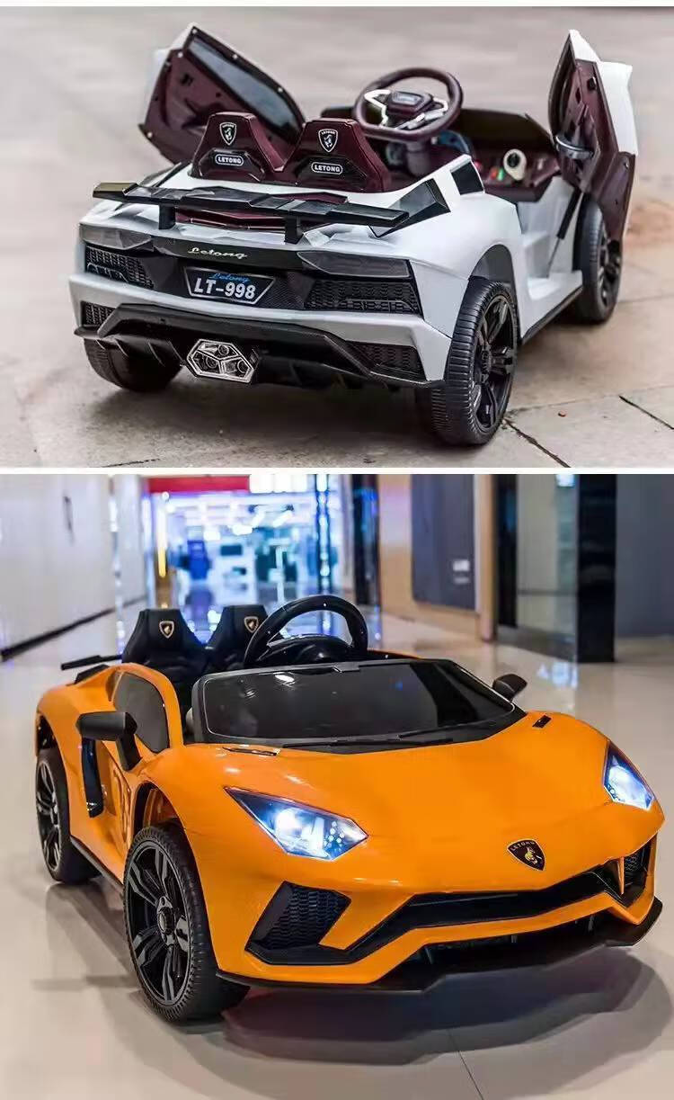 兰博基尼遥控车可坐人 【48小时发货】兰博基尼儿童电动车四轮汽车带