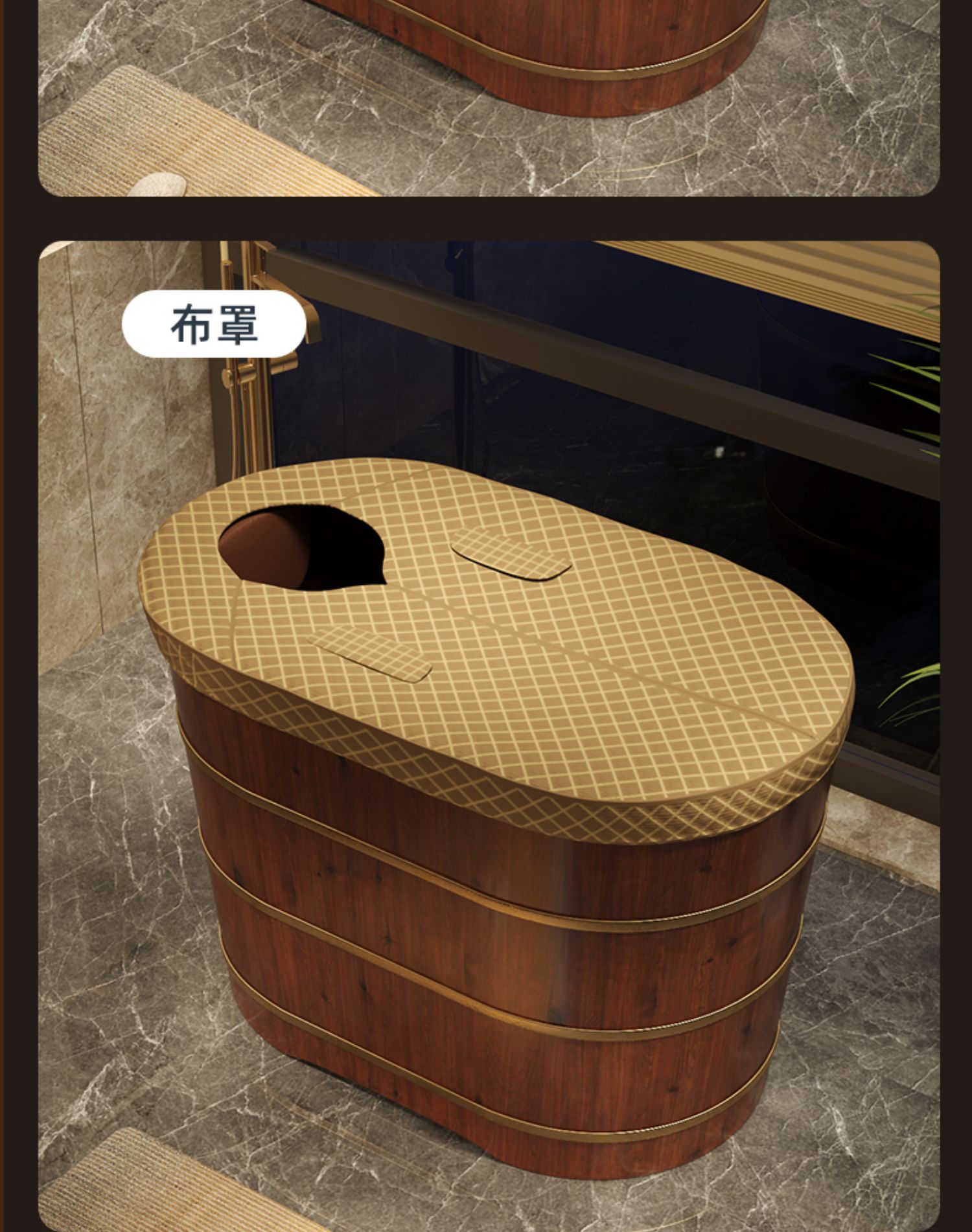 轻奢高端高深木桶泡澡桶大人沐浴洗澡桶家用汗蒸浴桶儿童浴盆全身泡澡