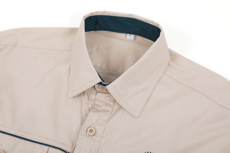 上海电力工作服国电网装长袖工装浅灰色电力电工制服 无标套装 浅灰色