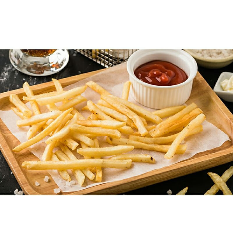 波浪曲薯条2kg波浪薯螺纹粗薯条西餐厅冷冻油炸小吃半成品麦肯细薯条4